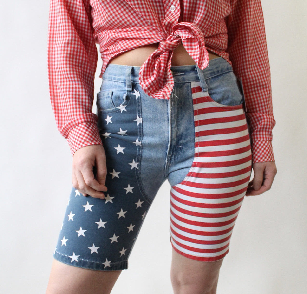 90s American Flag Jorts