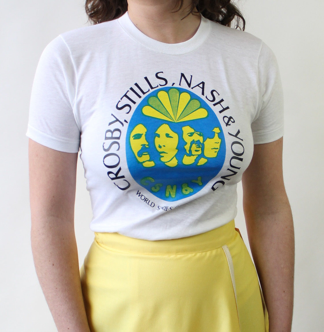 70s Crosby Stills Nash & Young World Series of Rock Tee