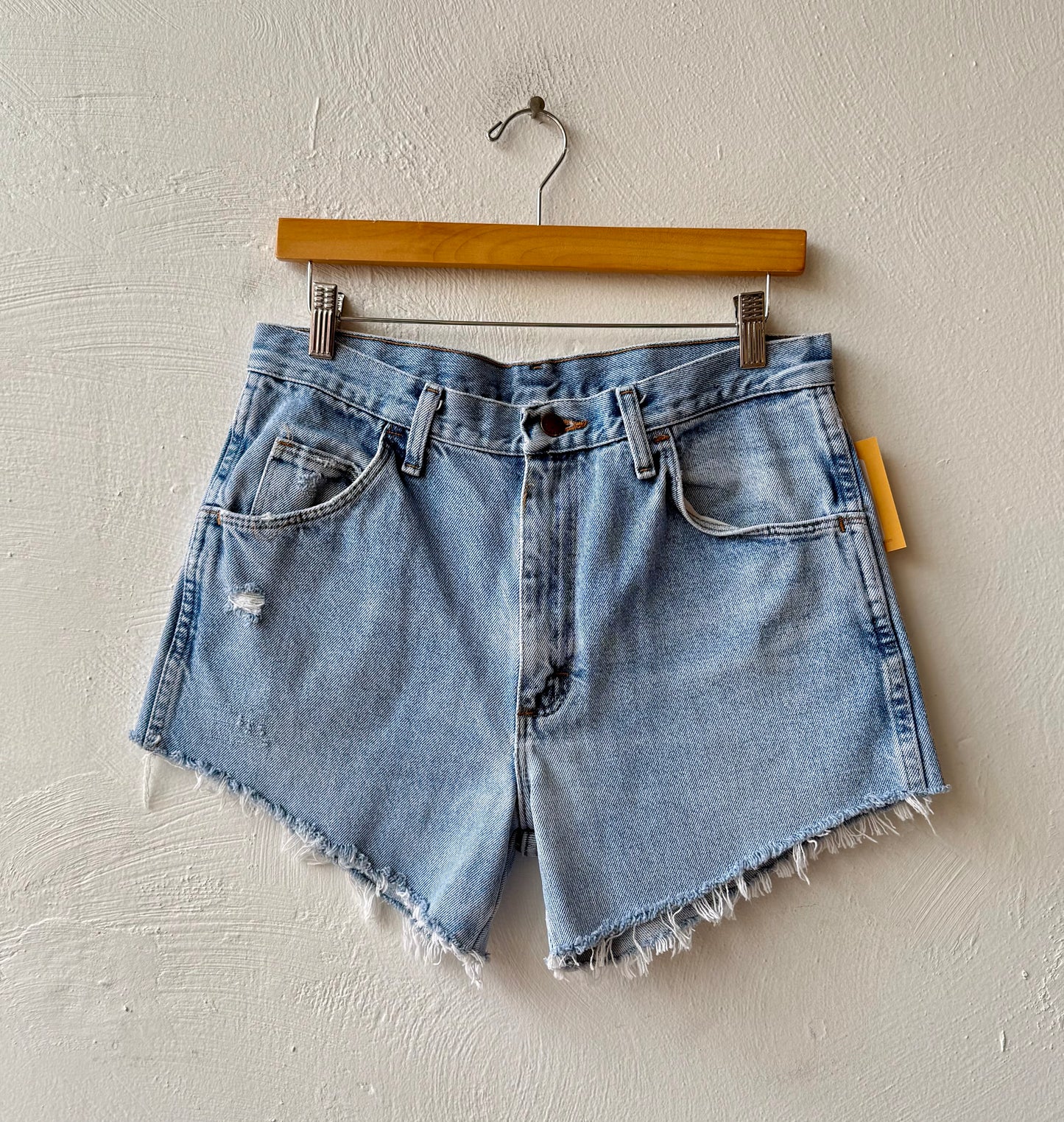 Reworked Cut Off Rustler Jean Shorts