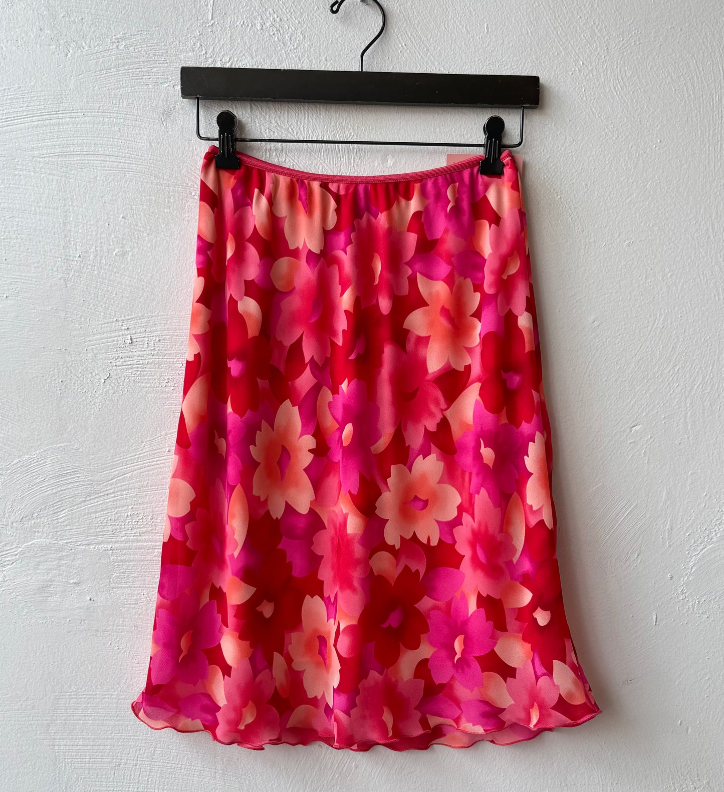 90s Happy Colors Floral Skirt