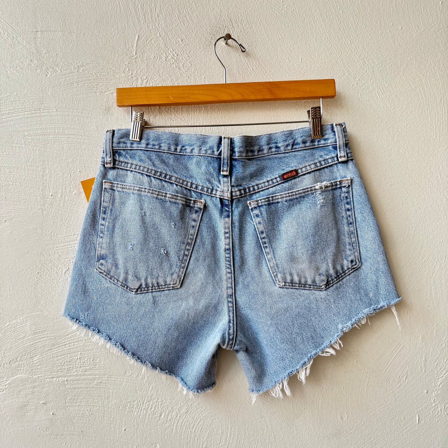 Reworked Cut Off Rustler Jean Shorts