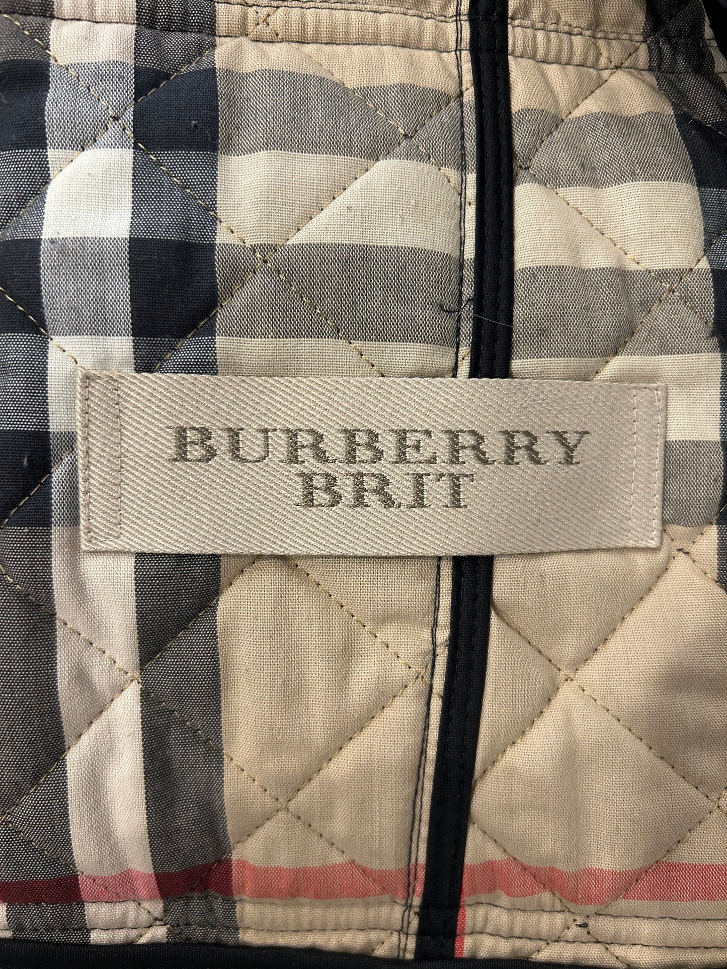 Y2K Quilted Burberry Jacket with Belt