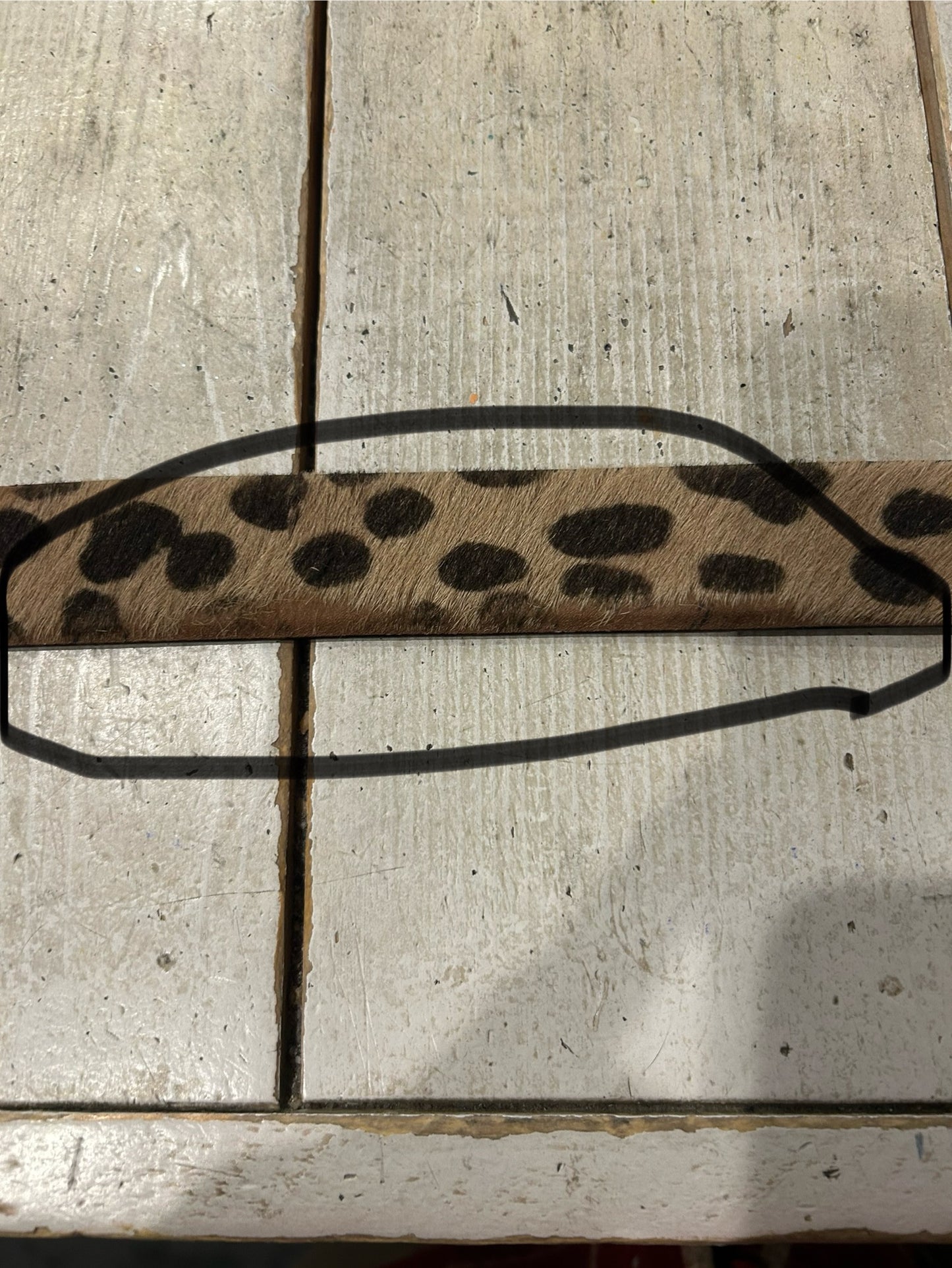 Vintage Saks Leopard Belt