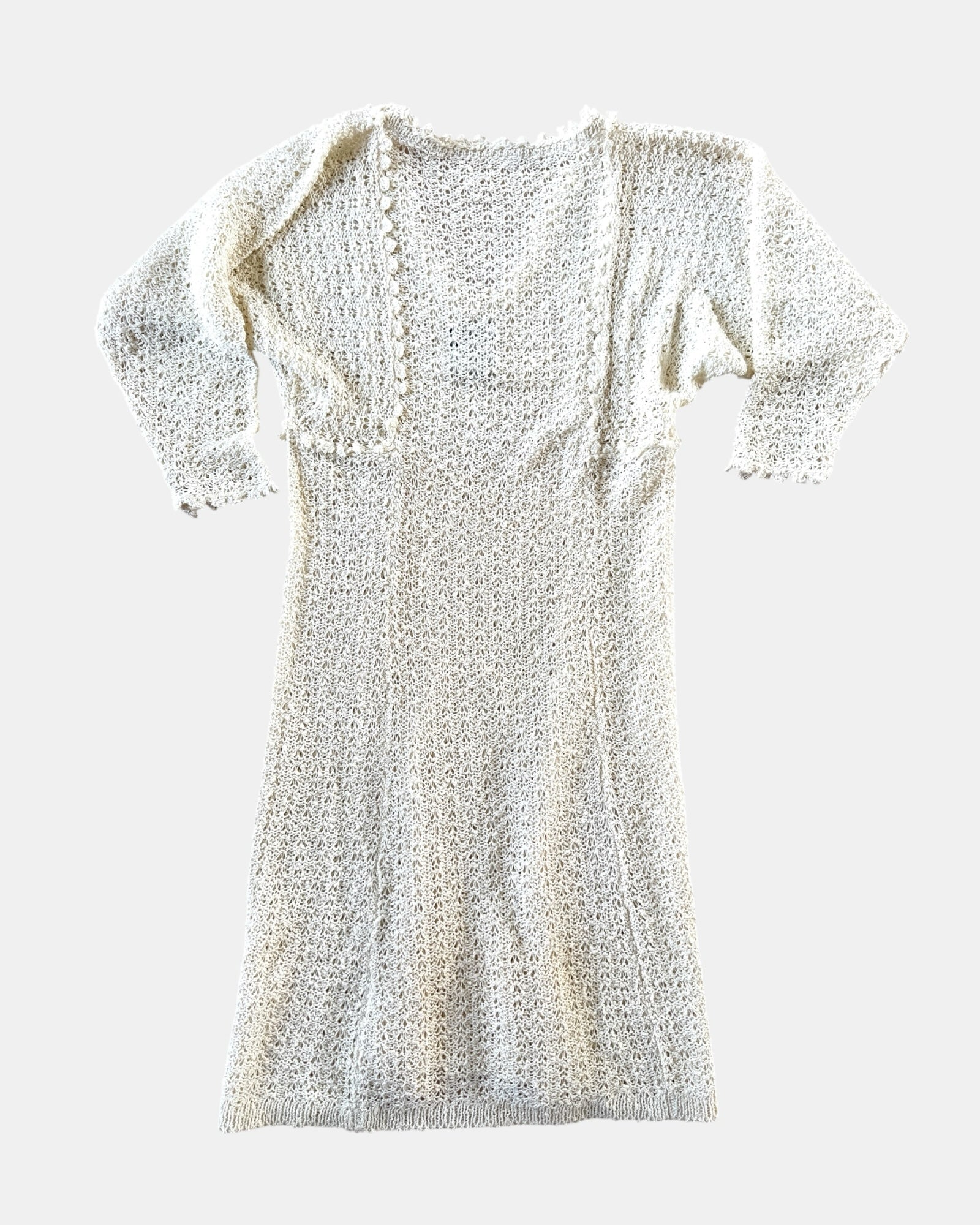 70s knit dress 60s/70s PALLAS original Hand Loomed Linen Straps & Sleeves: Sleeveless Zara Metallic Gold Dress❌❌ Vintage 1970s striped linen Size:43S