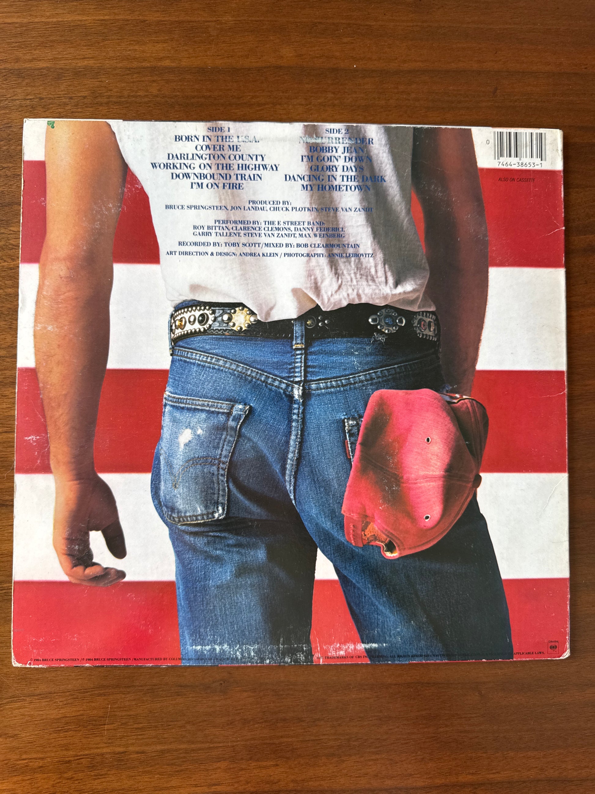 80s Bruce Springsteen Born In The USA Record