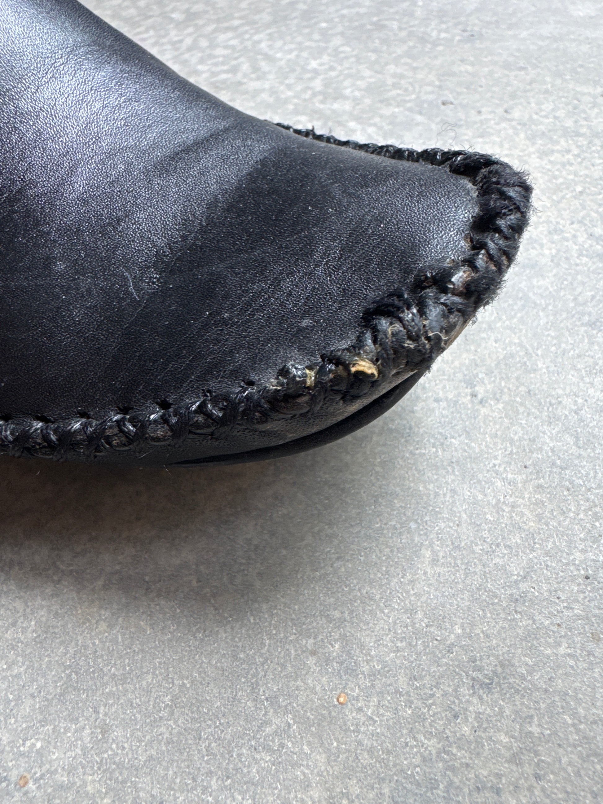 90s Modellista Black Leather Clog