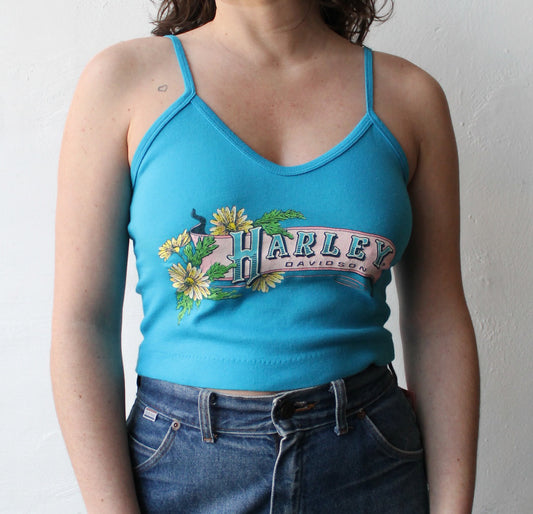 90s Harley Davidson Teal Joliet, ILL Tank
