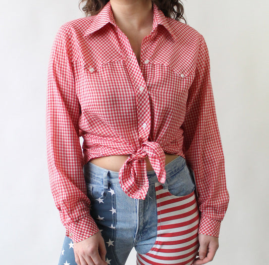 80s Picnic Blanket Button Up