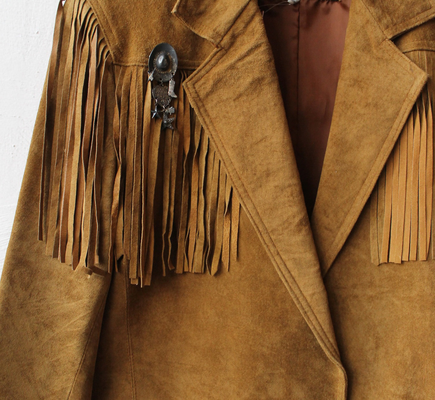 90s Classic Western Suede Fringe Jacket