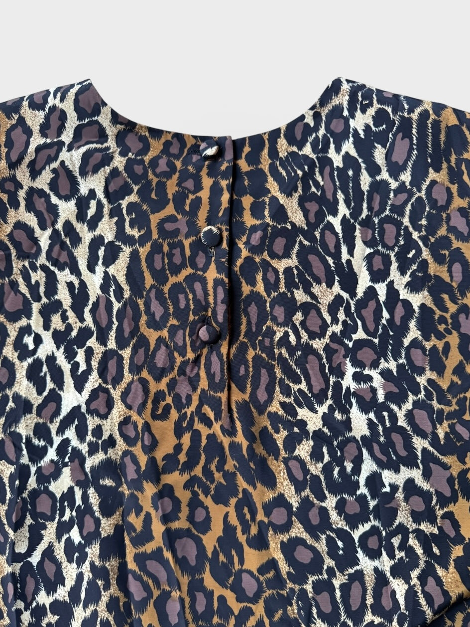 90s Boxy Leopard Print Top