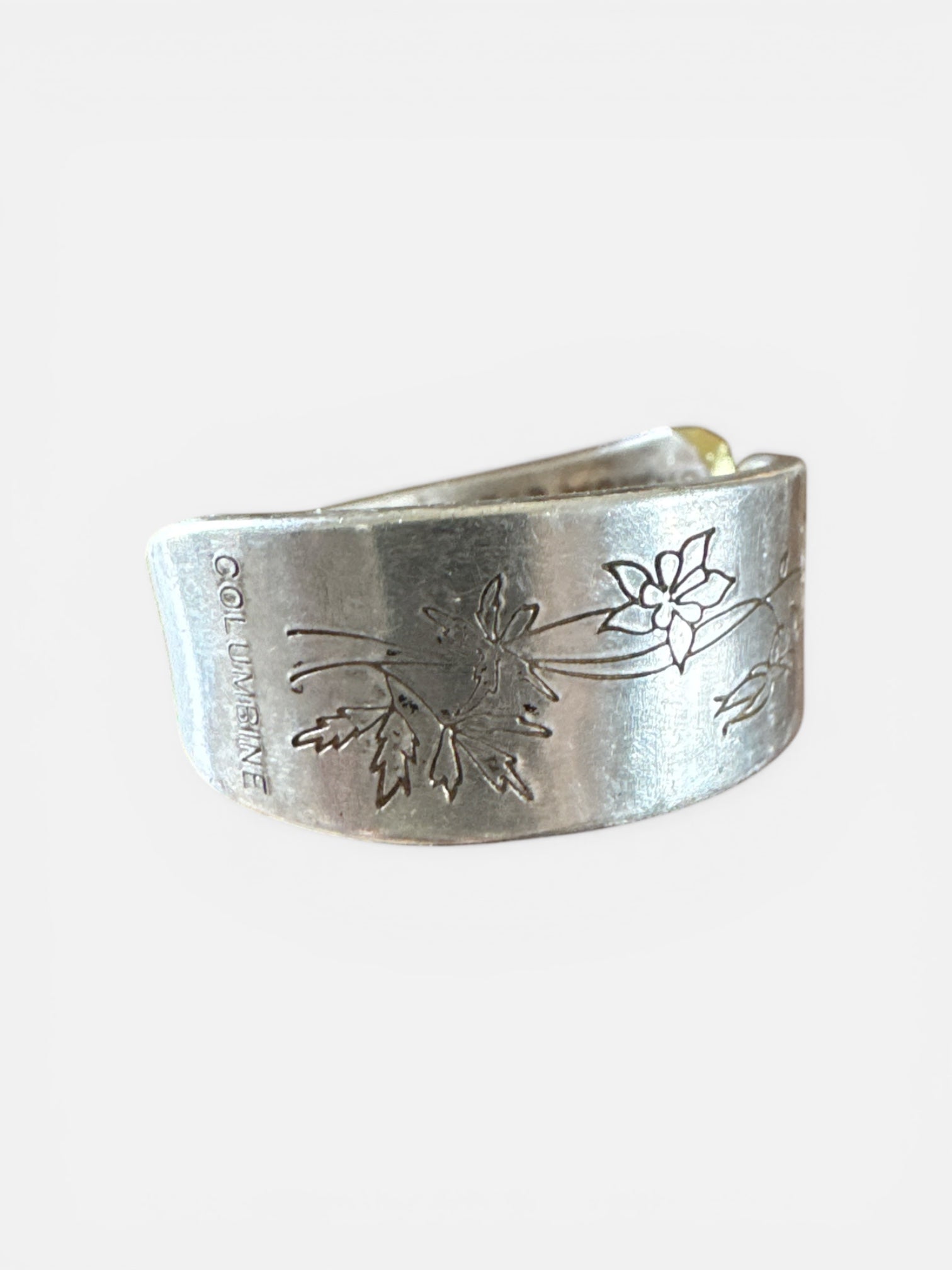 Handmade Columbine Colorado Spoon Ring