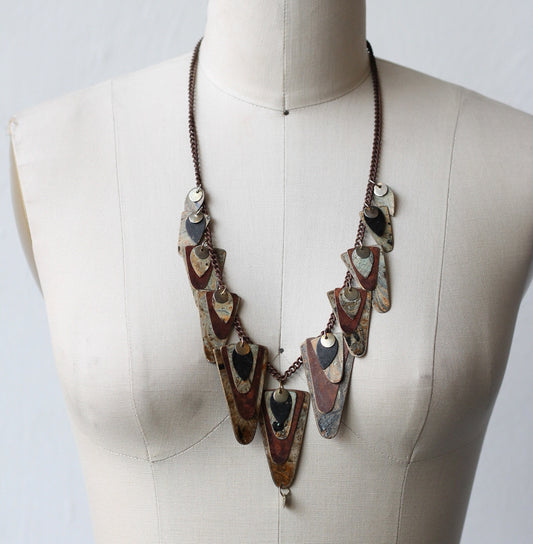 Rustic Copper Primitive Necklace