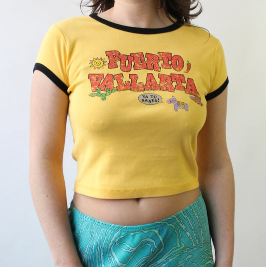 Y2K Puerto Vallarta Baby Tee