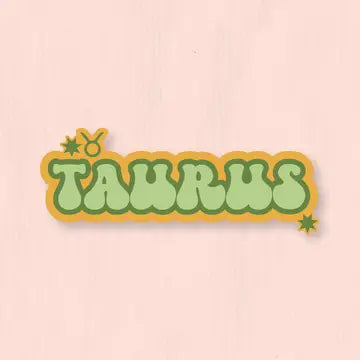 Taurus Groovy Font Sticker