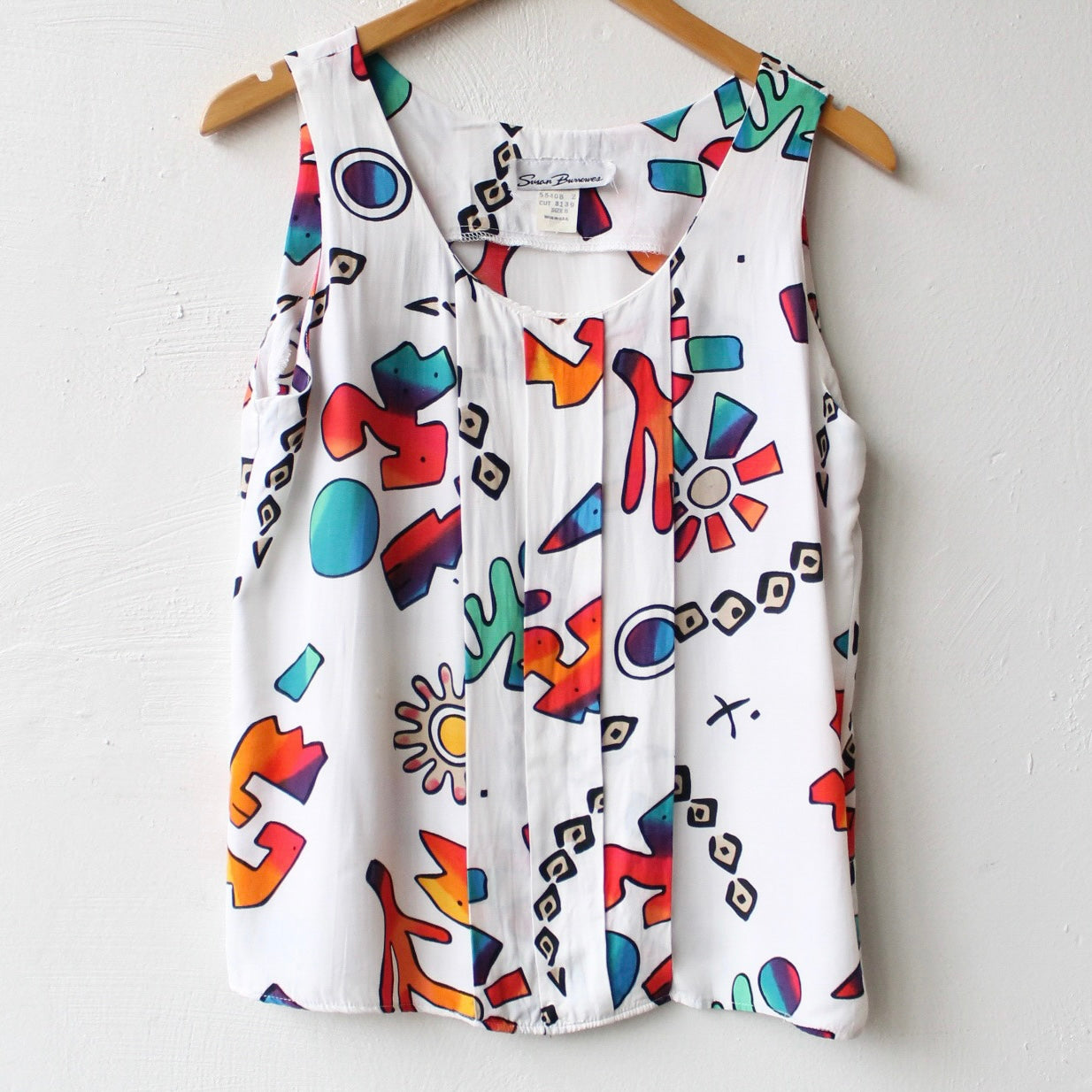 90s Doodles Pleated Tank
