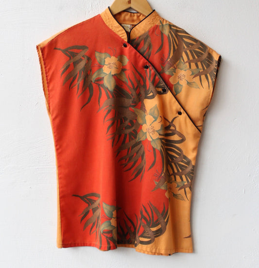 70s Asymmetrical Tropical Top