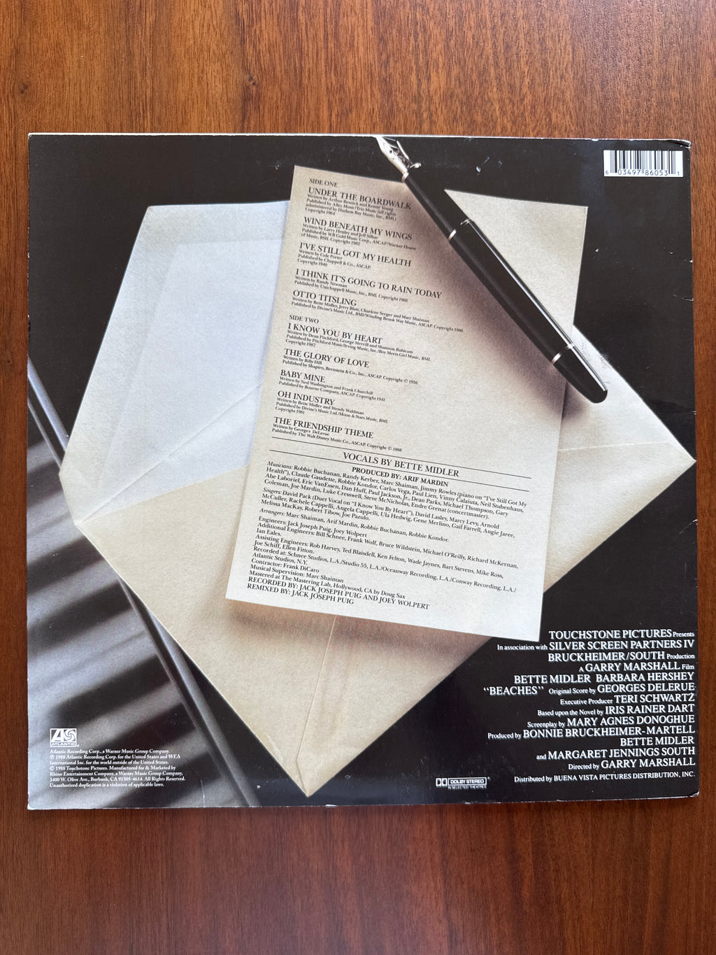 80s Bette Midler Beaches Record