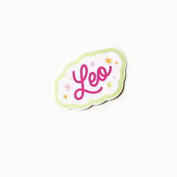 Leo Clear Die Cut Sticker