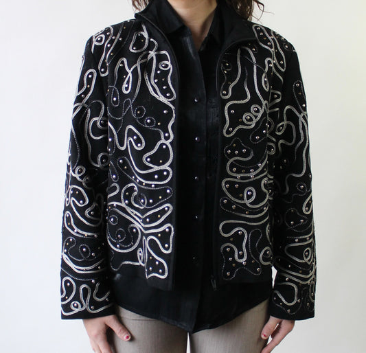 90s Swirly Studded Jacket