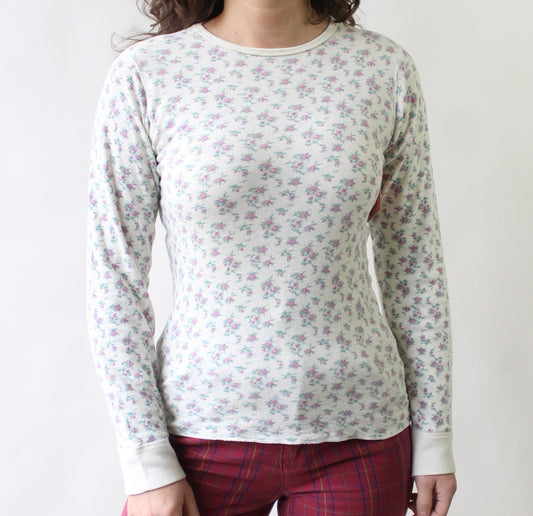 90s Ditzy Floral Thermal Long Sleeve