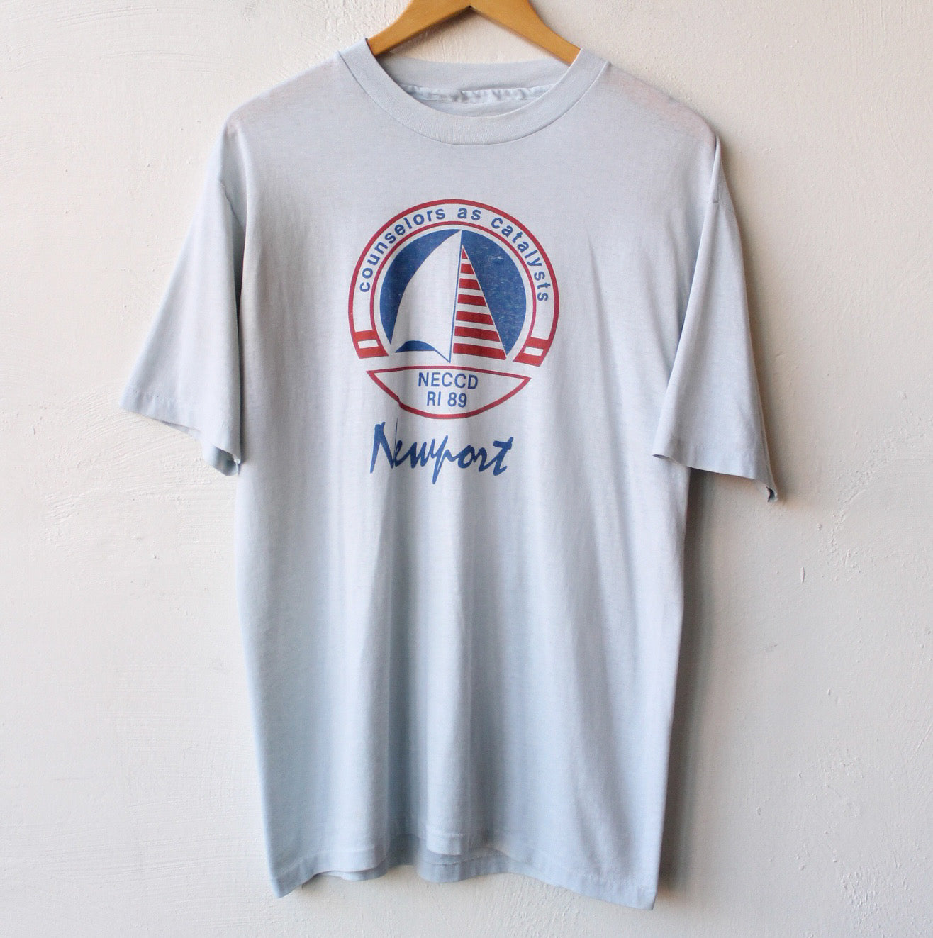 80s Thread Bare Newport Sailboat Tee
