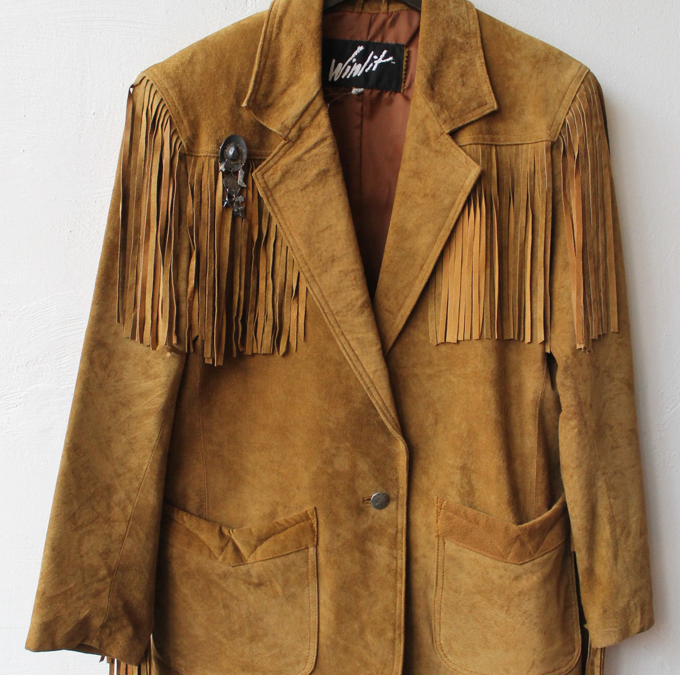 90s Classic Western Suede Fringe Jacket