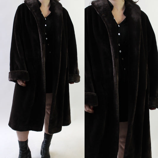 60s Sheared Fur Swing Coat