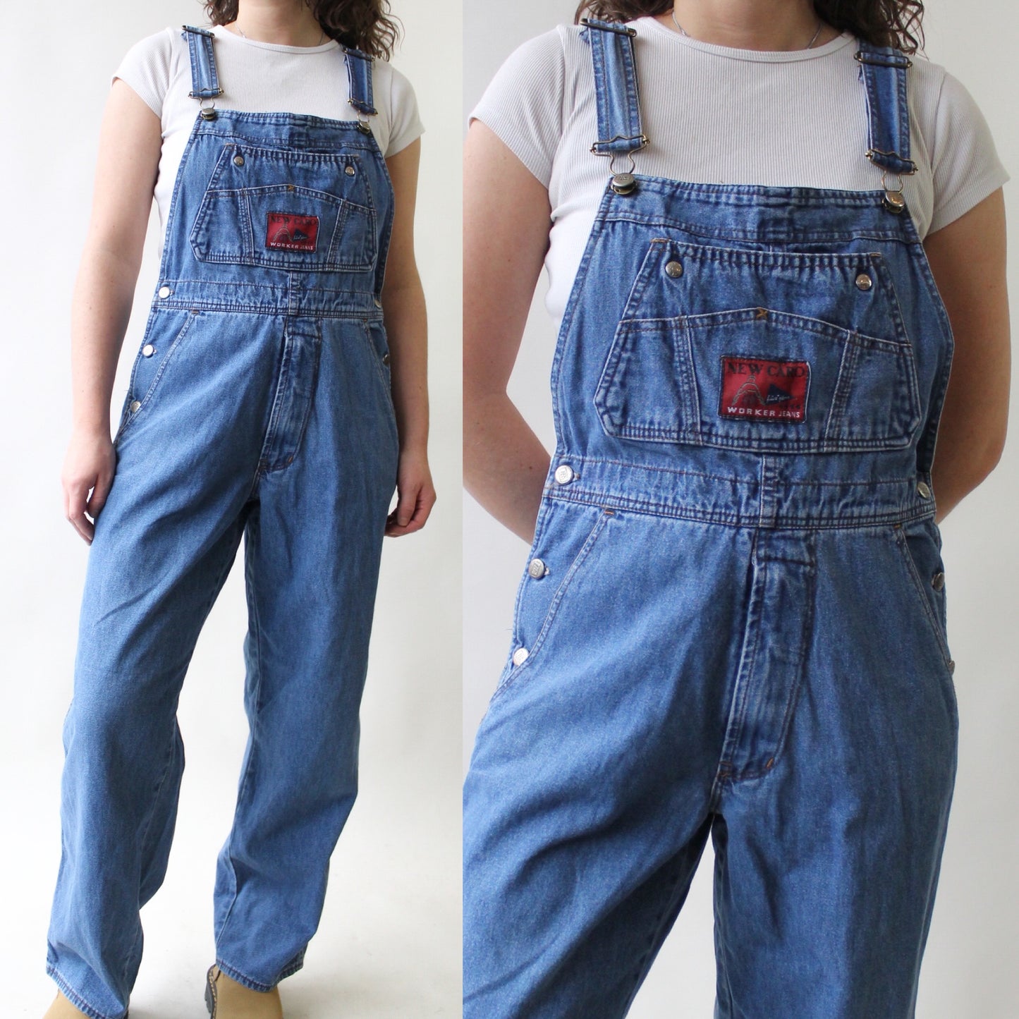 90s New Caro Denim Overalls