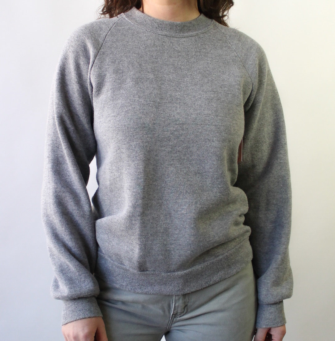90s Jerzees Gray Blank Sweatshirt