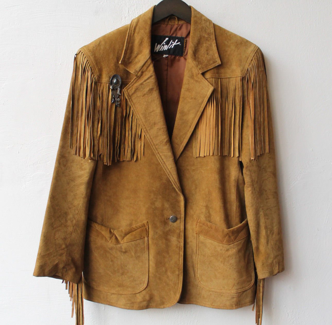 90s Classic Western Suede Fringe Jacket
