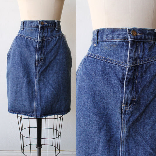 90s Stefano Mid Wash Denim Skirt