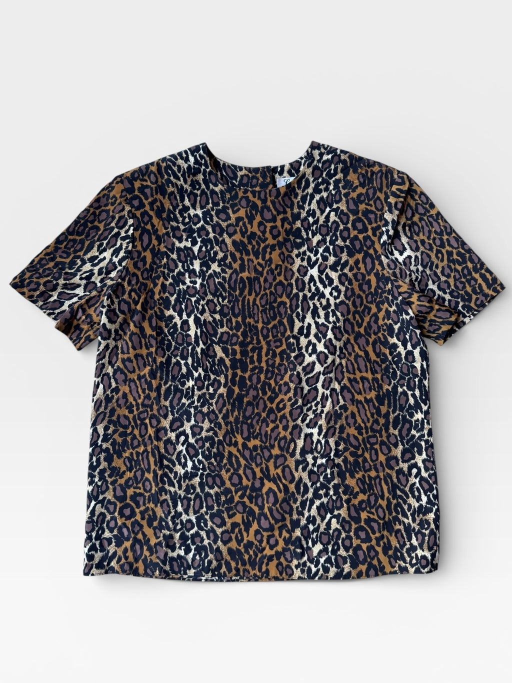 90s Boxy Leopard Print Top