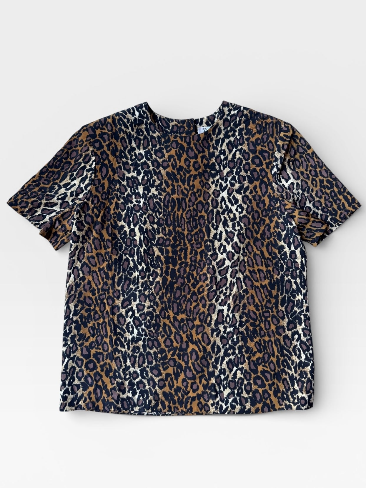90s Boxy Leopard Print Top