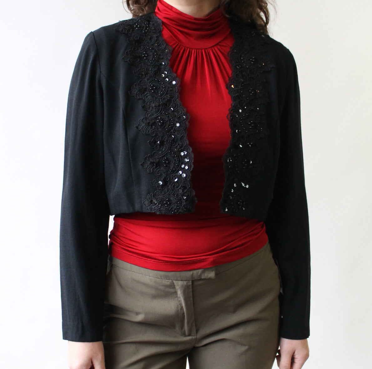 90s Beaded Light Weight Bolero