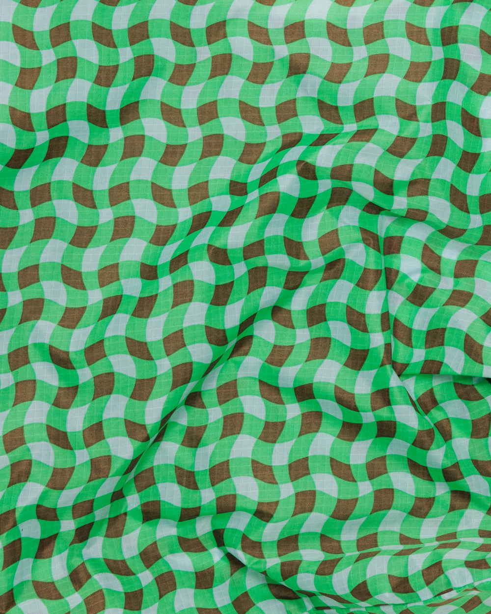 Standard Baggu - Wavy Gingham Green