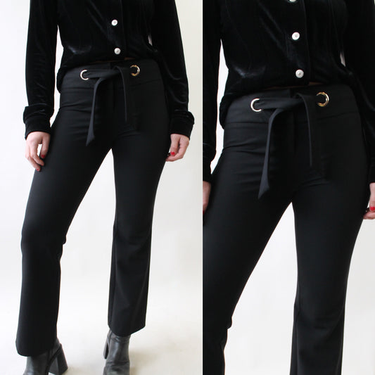 Y2K Cache Pants with Tie Belt