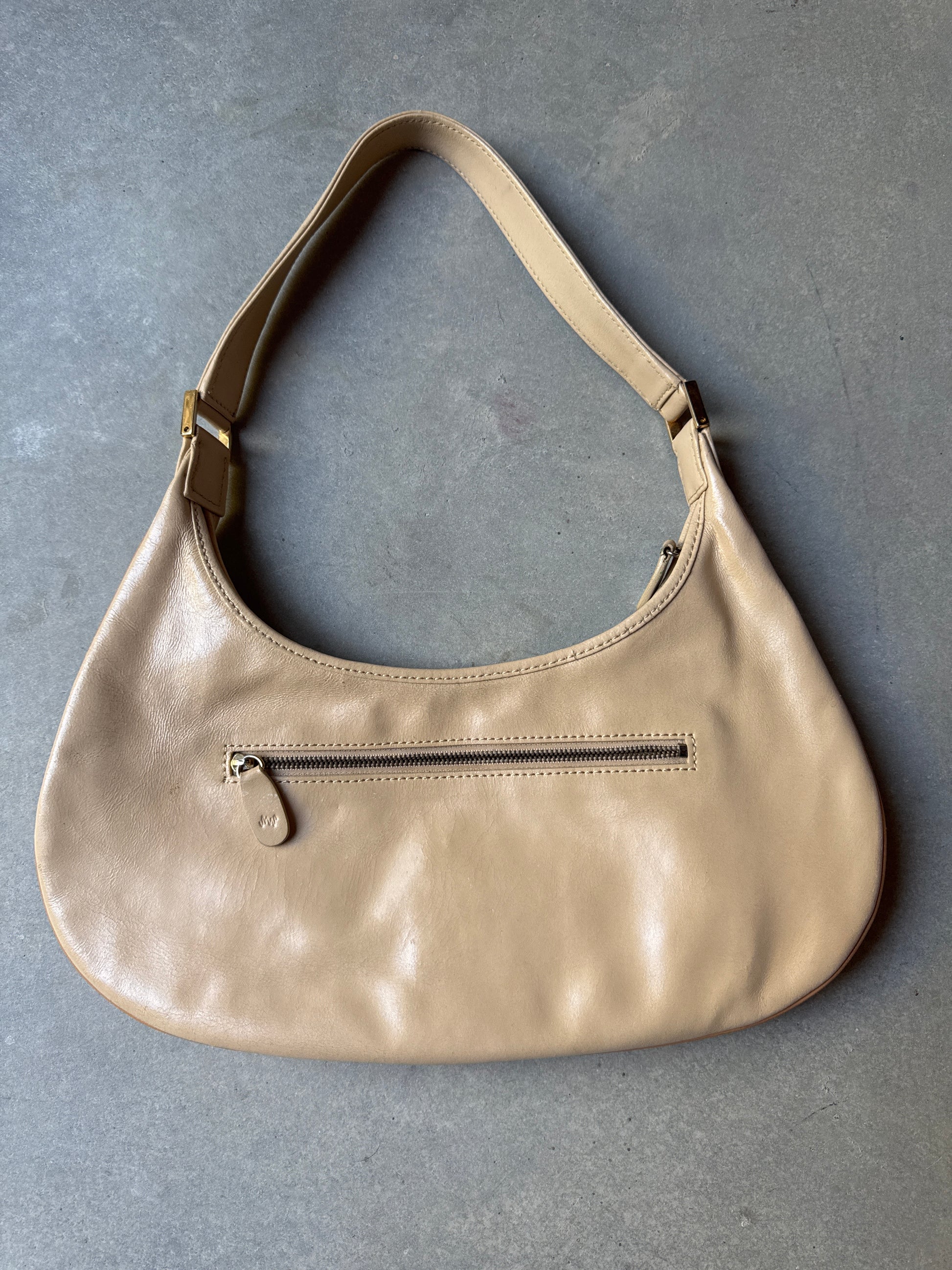 Y2K Monsac Nude Leather Handbag