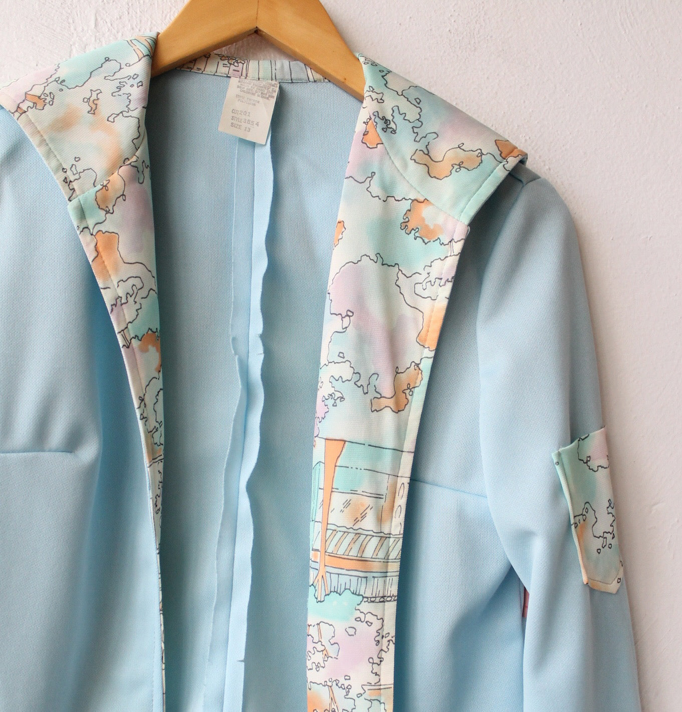 70s Deadstock Maps Poly Jacket