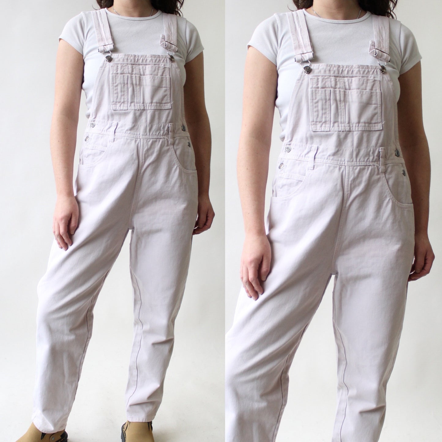90s Pale Pink Overalls