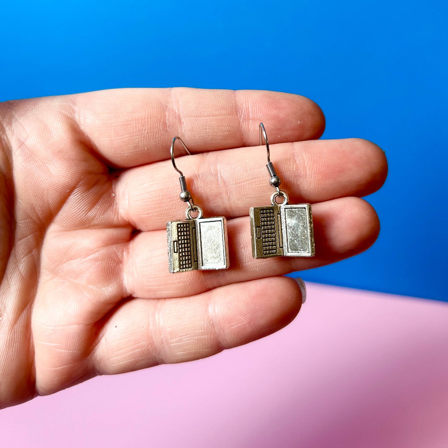 Silver Computer Earrings