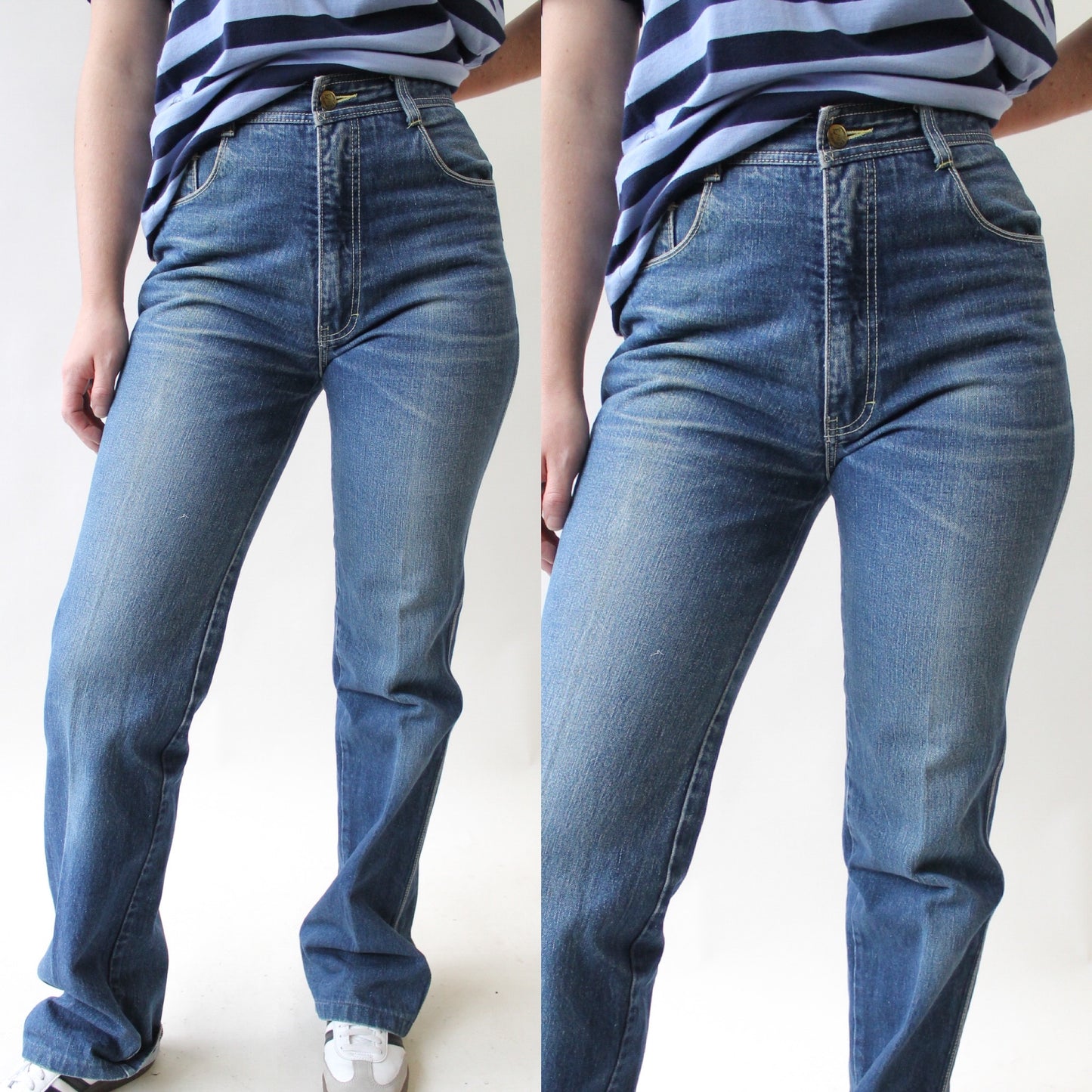 80s Jordache Whisker Wash Straight Leg Jeans