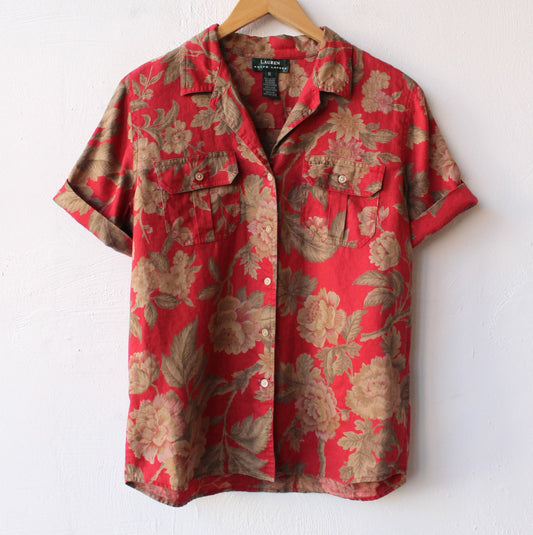 Y2K Lauren Raploh Lauren Linen Garden Top