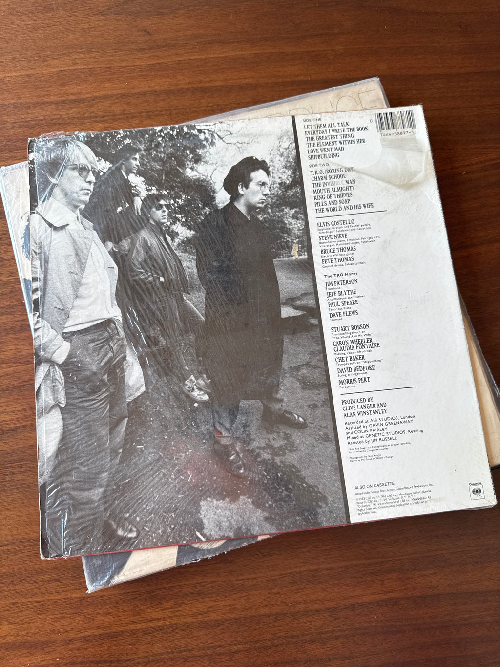80s Elvis Costello & The Attractions Punch The Clock Record