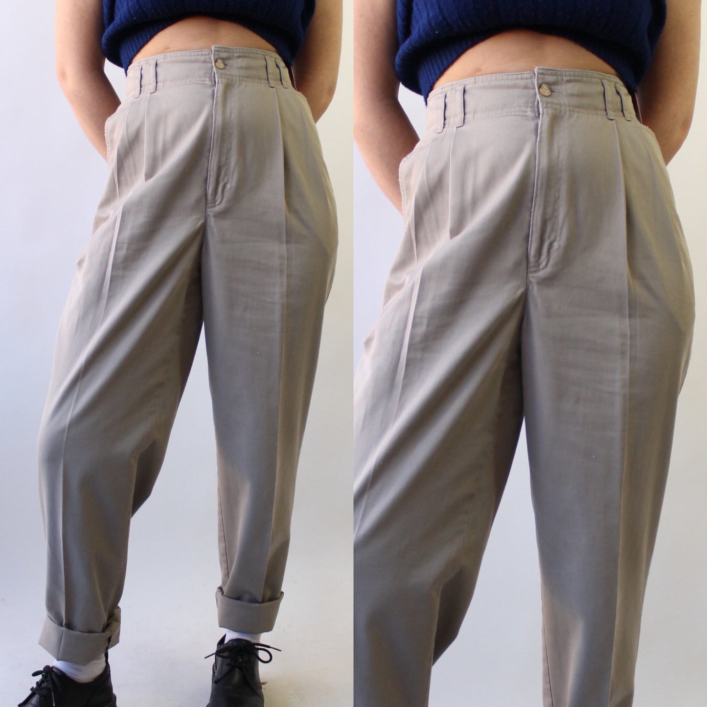 90s All Cotton Pleated Khakis