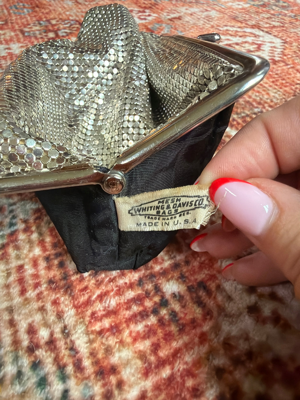 Vintage Whiting & Davis Chainmail Clutch