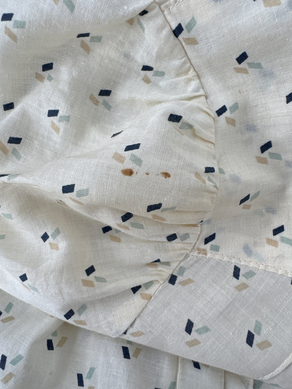 80s Prairie Geometric Button Up