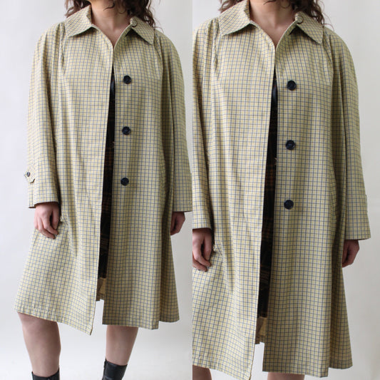 60s Yellow Grid Spring Jacket