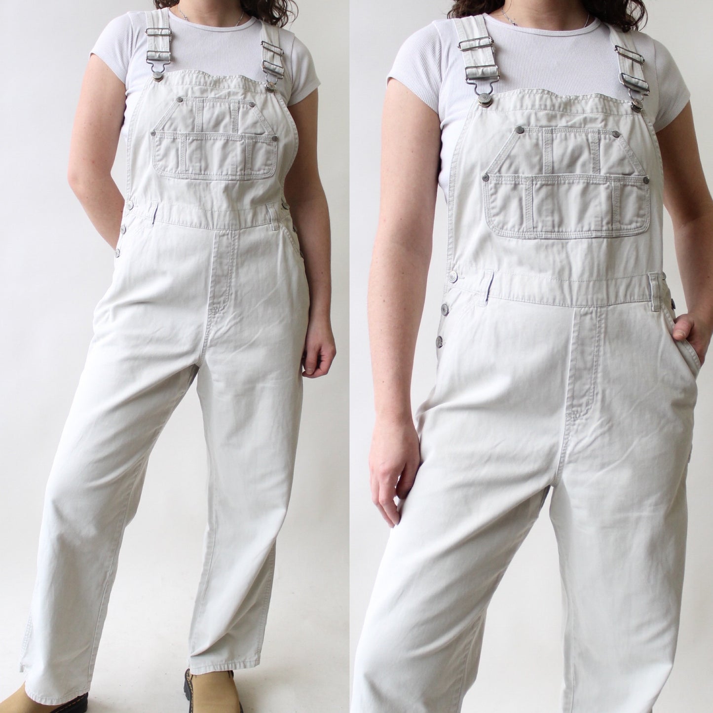 Light Khaki Overalls - Amelia