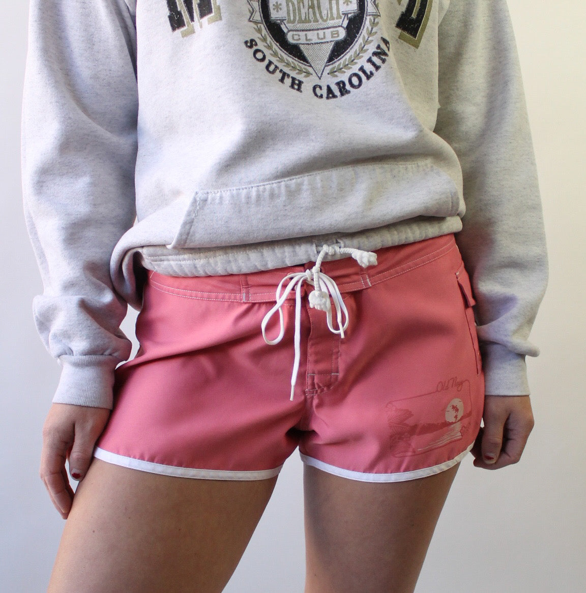 90s Rosy Short Board Shorts