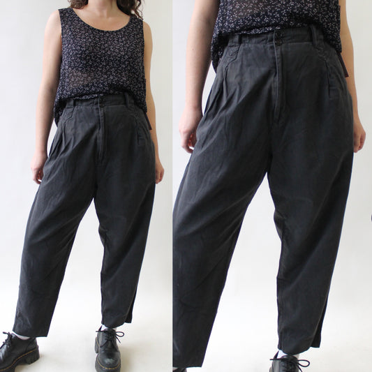 90s Washed Out Black Comfy Pants